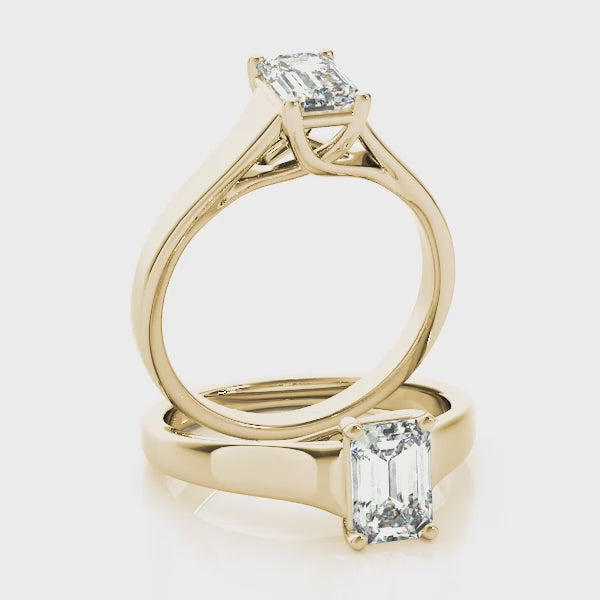 Henley 2CT Emerald Cut Diamond Engagement Ring